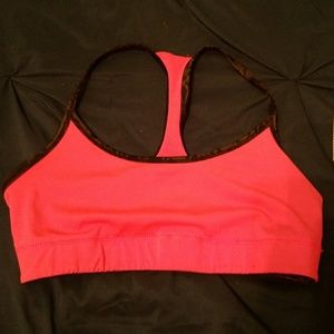 Reversible Black and Hot Pink Sports Bra